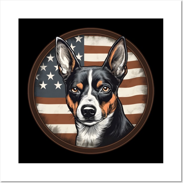 Basenji 4th of July Wall Art by NatashaCuteShop